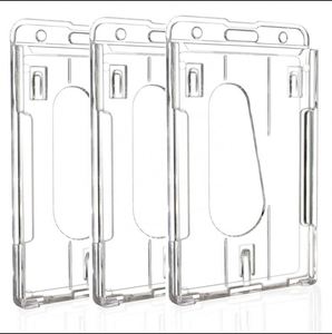 Porte-badge métallique personnalisé avec double porte-carte d'identité, idéal pour les employés et l'accès aux événements - Product Image 3