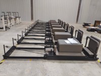 Oferta de Almacén en la UE: Máquina de Pilates Reformer Profesional Plegable de Aluminio Negro, Ligera, Grado Estudio de Yoga
