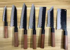 صنع يدويا ياباني Santoku Chef جودة عالية احترافية فريدة معدن وفولاذ منخفض موك لاستخدام المطبخ JYTD98 - Product Image 2