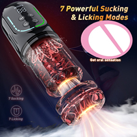 Gelance Pompe à vide entièrement étanche, avec fonctions de poussée, rotation et succion, Godet de masturbation masculin automatique, Jouet sexuel, Machine de stimulation électrique 7