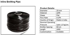 Tuyau émetteur plat en ligne pour système d'irrigation goutte à goutte en agriculture, jardin et aménagement paysager, application d'économie d'eau - Product Image 2