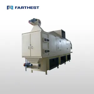 Farthest Double-floor Cooling Poultry Chicken Feed Pellet Rotary Dryer For Sale