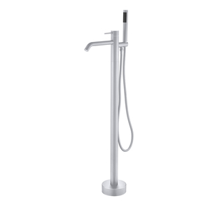 Conjunto <span class=keywords><strong>de</strong></span> <span class=keywords><strong>ducha</strong></span> independiente moderno con grifería <span class=keywords><strong>de</strong></span> latón pulido y barra deslizante, grifo <span class=keywords><strong>de</strong></span> bañera <span class=keywords><strong>de</strong></span> un solo orificio montado en el <span class=keywords><strong>suelo</strong></span> - Product Image 4