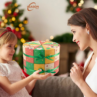 Lot de 12 boîtes en papier kraft pour calendrier de l'Avent de Noël, emballage vide pour bonbons, chocolats, cadeaux surprise de fête