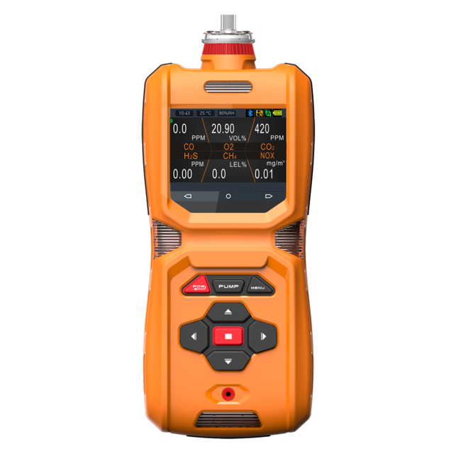 Reliable Handheld Ch4 Gas Detector 6in1 Multi Gas Analyzers H2S CO CO2 CH4 C2H4 VOCS PM O3 Gas Leak Detector Exdii CT4 MST 600P