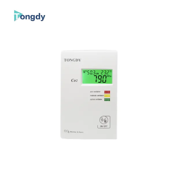 Tongdy detektor CO2 seri G01-CO2-B332C/Monitor CO2 untuk sistem ventilasi