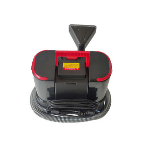 Limpiador de Alfombras con Vapor de Agua Caliente, Aspiradora Eléctrica de 220V, Cuerpo de Plástico, Mango Rojo, Boquilla Azul - Product Image 4
