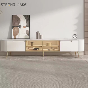 <span class=keywords><strong>Mueble</strong></span> de TV Moderno y Lujoso de Color Blanco, Mesa de Centro, <span class=keywords><strong>Mueble</strong></span> para Televisión y Soporte para TV, <span class=keywords><strong>Mueble</strong></span> de TV para Sala de Estar - Product Image 2