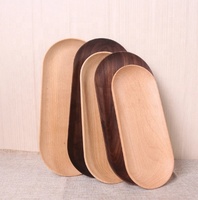 Vente en gros Petit plateau de service rectangulaire en bois de hêtre sculpté sur mesure pour la cuisine, le stockage de gâteaux à sushi, le restaurant et la maison