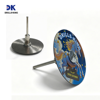 Disque de coupe diamanté DK super fin 0,6 mm, pressé à chaud, 50 mm, avec tige ronde pour la découpe précise des carreaux de céramique