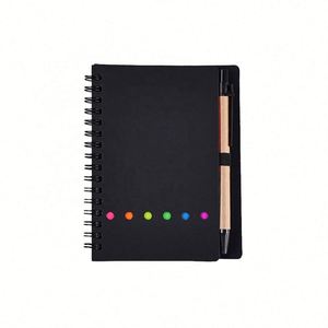 Ensemble cadeau d'entreprise personnalisé avec logo noir comprenant un sac fourre-tout en toile, une bouteille d'eau, un carnet et un parapluie pour le bienvenue - Product Image 6