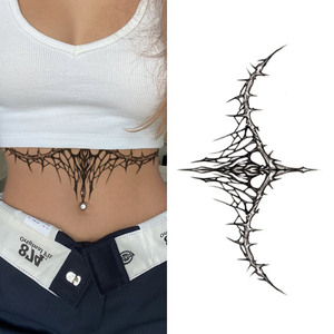 รอยสักชั่วคราวแบบเต็มแขน ขา <span class=keywords><strong>หลัง</strong></span> สีขาว สำหรับผู้ใหญ่ - Product Image 1
