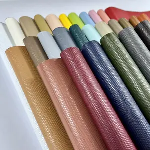 Hot Selling Products Special Materials Animal Grain Plain PVC Leather For Shoes Handbags