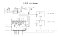 Système VRF 50/60Hz 16-25HP Multi-split Full DC Carte de circuit d'onduleur pour climatiseur central commercial