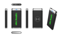 Batterie externe personnalisée Cadeaux d'affaires Logo lumineux Chargeur sans fil rapide 10000mAh avec affichage numérique Chargeur sans fil