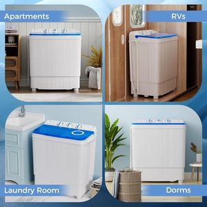 Very Hot Popular of Top Loading Portable Twin Tub/semi Auto /portable <b>Mini</b> Washing Machine - Product Image 6