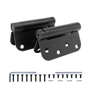 Bisagra de Puerta Interior de Metal y Hierro Negro Mate RHETECH, Bisagra Invisible para Puerta de Gabinete de Cocina y Baño, para Puerta de Madera - Product Image 4