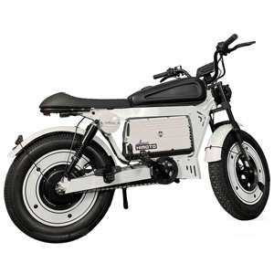Vélo de montagne avec batterie au lithium 48V, moteur à moyeu arrière, City SK-1 (1500w), blanc, batterie intégrée 30Ah/60Ah - Product Image 3