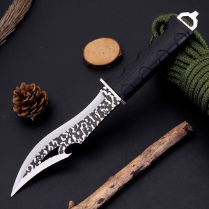 Couteau de survie et de chasse à lame fixe 3Cr13 avec poignée en TPR de qualité industrielle, revêtement noir, pour camping en extérieur, avec étui, OEM - Product Image 4