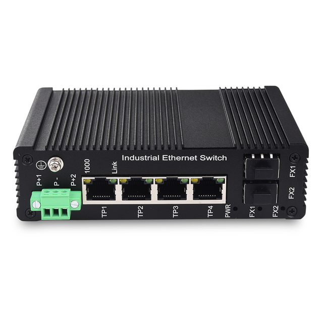 Smart Web Management Switch 4 10/100/1000M LAN Port and 2 1G Fiber Port Network Switch