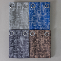 Rideau de fenêtre léger et respirant en microfibre 100% polyester, tissé uni, teint, pour salon, largeur 110 pouces, 179 g/m²