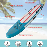 Planche de paddle gonflable personnalisée 10'6 pour la vente en gros, planche SUP polyvalente avec système à 3 ailerons pour lacs et rivières