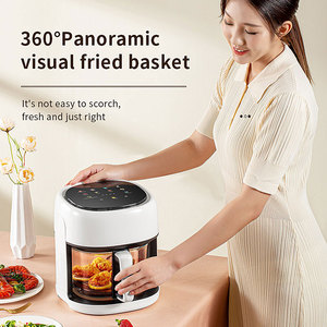 Freidora de aire inteligente eléctrica de 4L 9 en 1 personalizada 360 ℃ Freidora de aire de cesta frita <span class=keywords><strong>visual</strong></span> panorámica para uso doméstico - Product Image 3