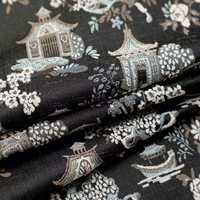 Tissu jacquard chenille multicolore, respirant et durable, pour abaya des Émirats arabes unis, robe du Qatar et hijab