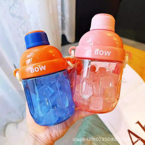 BOW Insulated Water Bottle 500Ml Portable Drinkware For Women Travel Use Solid Color PP Cup - Product Image 5