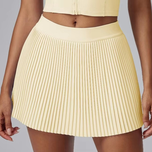 पॉकेट वर्कआउट के साथ स्पोर्ट्स स्कर्ट गोल्फ शॉर्ट योगा स्पोर्ट्सवियर हाई कमर फिटनेस के साथ महिलाओं के लिए जिम टेनिस स्कर्ट - Product Image 1