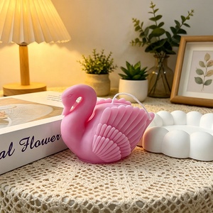 インスタイルの白鳥型アロマセラピーキャンドル、豪華な家の装飾品、撮影用小道具、誕生日プレゼント、結婚式の記念品に最適 - Product Image 3