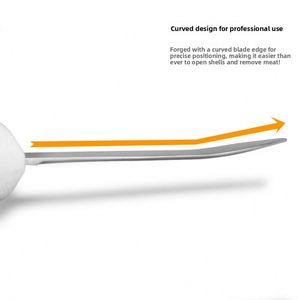 Couteau de cuisine multifonctionnel avec long manche antidérapant en plastique ABS, couteau à huîtres, outils pour fruits de mer - Product Image 2