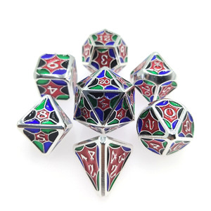 Juego de Dados de Esquina Redondeada de Veinte Caras para Juegos de Rol DND, <span class=keywords><strong>Serie</strong></span> Estrella Personalizada al por Mayor - Product Image 1