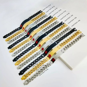 กำไลข้อมือแจ้งเตือนทางการแพทย์ Lanson DIY ขายส่ง กำไลสัญลักษณ์ทางการแพทย์สแตนเลสขนาด 12 มม. กำไลข้อมือแจ้งเตือนทางการแพทย์แบบ DIY - Product Image 6