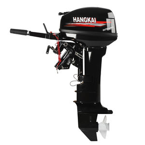 Motor fueraborda de 2 tiempos y 18 HP con eje corto para embarcaciones de pesca, 1320W, 246cc, sistema de refrigeración por agua, CDI, de alta resistencia, Hangkai - Product Image 2