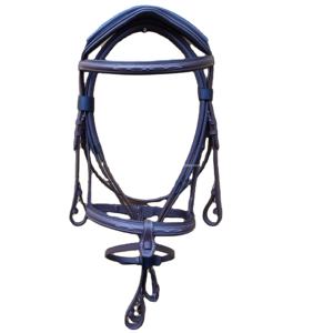 สายบังเหียนแฟนซีแบบกายวิภาคคุณภาพระดับพรีเมี่ยมสำหรับม้าผลิตภัณฑ์หนังม้าย้อมสีหรูหรา - Product Image 1