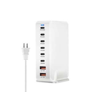 <span class=keywords><strong>Jmax</strong></span> 286W GaN 8 Ports Chargeur USB Station de charge pour plusieurs appareils Chargeur de voyage universel pour téléphone de bureau Noir Blanc - Product Image 6