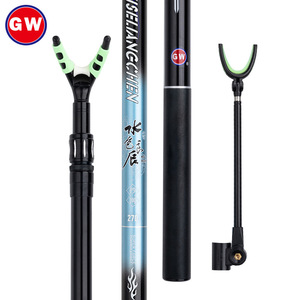 Gw Fishing <b>Rod</b> <b>Holder</b> Carbon Fiber Telescopic Dual Purpose Foldable With Rotation For Fishing Chair And Cannon Mount - Product Image 1