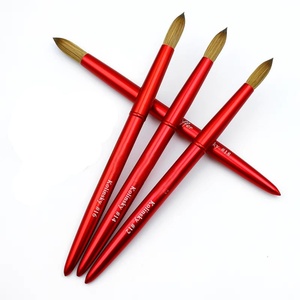 Pinceau à ongles en acrylique Kolinsky de haute qualité, très vendu, pour le nail art, 100% professionnel, fabrication sur mesure OEM/ODM - Product Image 5