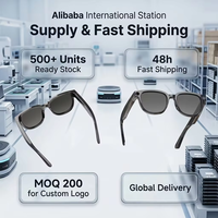 Lunettes Intelligentes IA avec Caméra HD 4K, Double Micro 1300W, Réduction de Bruit, Anti-tremblement, Contrôle Tactile, Étanchéité IPX-5, Temps Réel