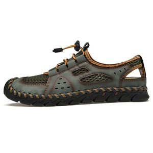 Nuevas sandalias de verano de cuero PU para hombre, diseño moderno, transpirables, informales, con suela suave, para playa, talla grande 46 - Product Image 3