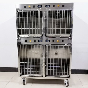 LIZE Veterinary Equipment Metal ICU <strong>Cage</strong> for Cats and Dogs Hospital Animal <strong>Pet</strong> Incubator with Oxygen Veterinary Carrier - Product Image 4