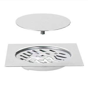 Rejilla de drenaje de suelo cuadrada moderna de 100 mm para baño y ducha con filtro anticorrosión para <span class=keywords><strong>lavadora</strong></span> - Product Image 5