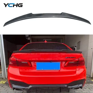 G30 M4 Phong Cách Bất Carbon Sợi Spoiler Cho BMW 5 Series Sedan & M5 F90 Phía Sau Khởi Động Thân Cánh 520i 530i 545e M550i 2017-2023