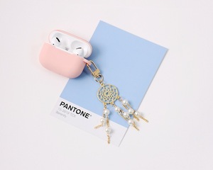 Customized Natural Crystal Dreamcatcher Crystal Pearl DIY Tassel Keychain - Product Image 5