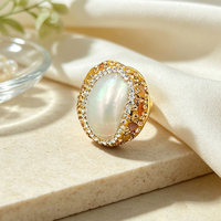 Ensemble de bijoux de mariage quatre pièces de haute qualité, style rétro XOXO, avec collier de perles de mer profonde et boucles d'oreilles en alliage d'améthyste et de tourmaline