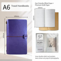 Carnet de Prières Vintage à Spirale Rigide A6, Planificateur en PU, Petit Journal Personnalisé, Carnet Personnalisable avec Logo