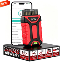 Escáner de Diagnóstico Inalámbrico OBD2 Jdiag M10 para Motocicletas, Lectura y Borrado de Códigos de Error, Servicio TPS, Reinicio, Codificación ABS, CO Idle para Harley