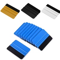 Raclette en feutre suédé pour l'application de films de protection automobile, accessoires pour vitres et outils de découpe de film de carrosserie avec raclette carrée