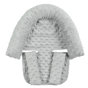 Ensemble de sécurité pour bébé en polaire à bulles ultra-douce Accessoire transfrontalier 9 couleurs avec oreiller et protecteur de ceinture de sécurité - Product Image 2